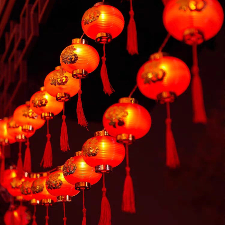 Duckkoko Red Lantern String Lights Hanging Lanterns Christmas Decoration - Image 11