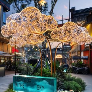 Duckkoko Outdoor Celebrity Cloud Landscape Lights Creative LED Flower Lights