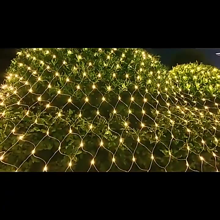 Duckkoko 20Ft x 13Ft Net Lights Outdoor Mesh Lights Plug in Waterproof for Party Garden Backyard Wall Bush Decor - Image 2