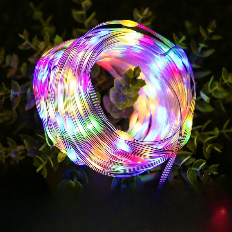 Duckkoko Led Solar Small Colorful Lights Flashing Lights String Lights Outdoor Waterproof Tree Lights - Image 3