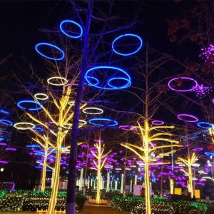 Duckkoko LED Outdoor IP65 Waterproof Garden Hanging Tree Ring Lights
