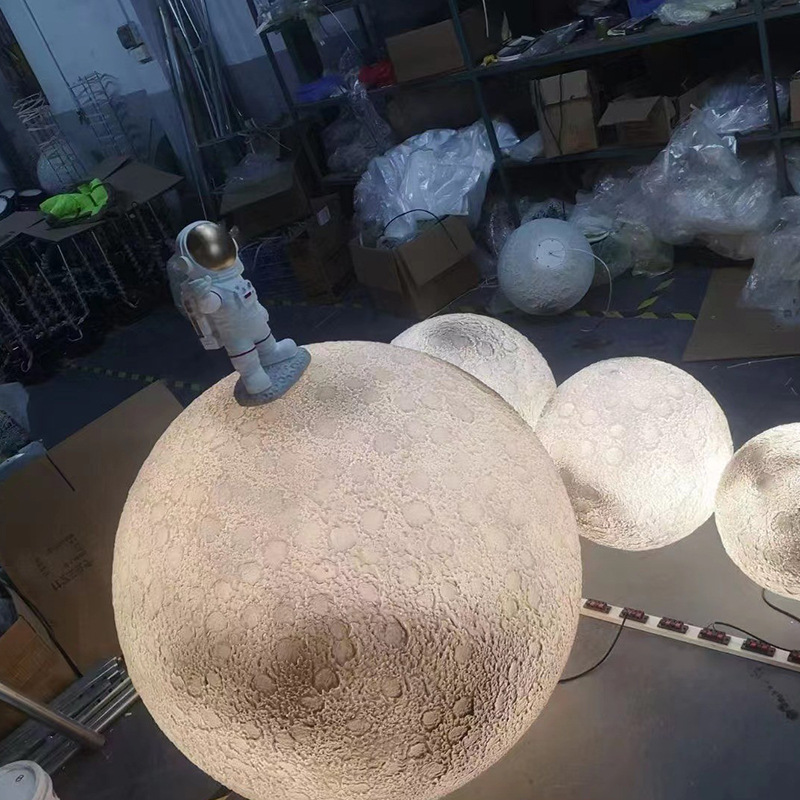 Duckkoko Moon Lamp Atmosphere Lamp Bedroom Romantic Warm Living Room Balcony Courtyard Moon Table Lamp - Image 4