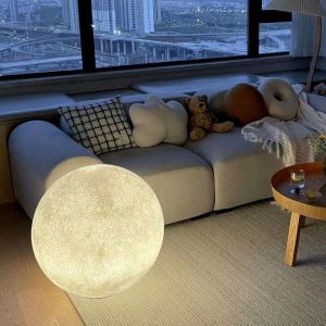Duckkoko Moon Lamp Atmosphere Lamp Bedroom Romantic Warm Living Room Balcony Courtyard Moon Table Lamp