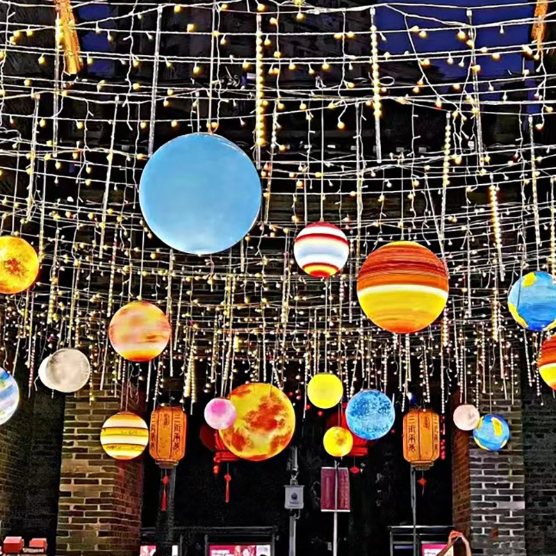 Duckkoko Garden Lights Solar Moon Lamp Outdoor Full Moon Lamp for Porch Yard Lawn Patio - Image 3