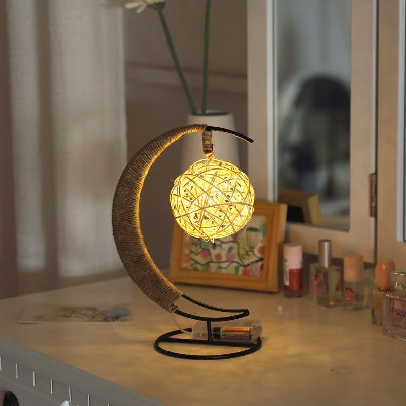 DUCKKOKO LED decorative lamp handmade copper wire lamp apple glass modeling lamp romantic Christmas iron USB night light new style - Image 2