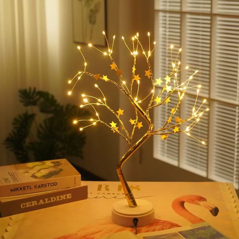 Duckkoko Cross-border hot Christmas lights led firefly tree lights full of stars birthday gift decorative lights - Image 3