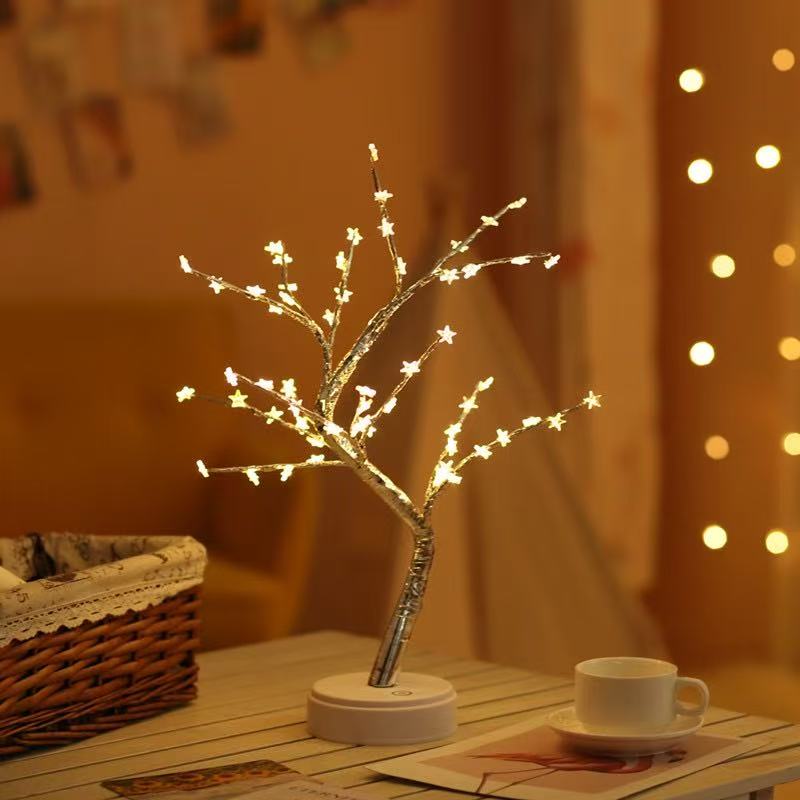 Duckkoko Cross-border hot Christmas lights led firefly tree lights full of stars birthday gift decorative lights