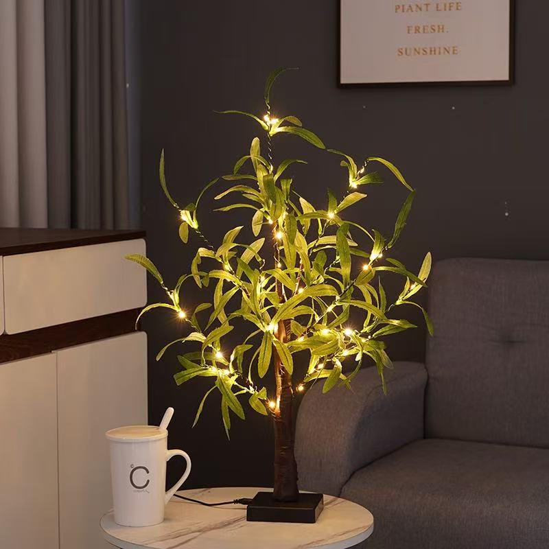 DUCKKOKO’s cross-border best-selling led Christmas party decoration olive leaf decorative lights, Thanksgiving indoor event landscape tree lights - Image 6