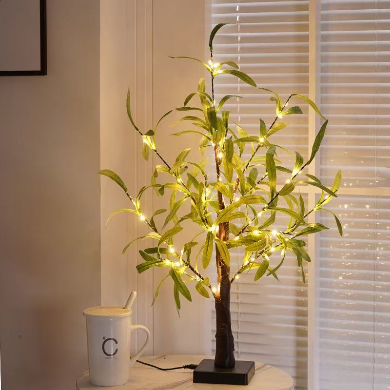 DUCKKOKO’s cross-border best-selling led Christmas party decoration olive leaf decorative lights, Thanksgiving indoor event landscape tree lights - Image 5