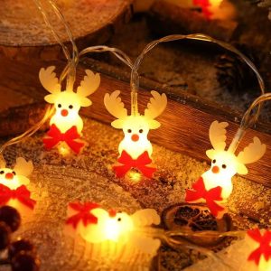 DUCKKOKO's new LED Christmas drip plastic bell Christmas tree light string, festive room atmosphere decorative light pendant, and colored light